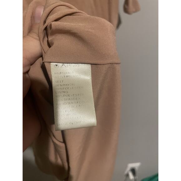 J.O.A Side Tie Shift Mini Short‎ Sleeve Casual Summer Dress Neutral Size Medium - Picture 8 of 8